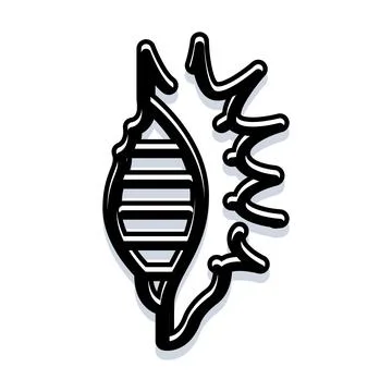 Dna molecule splitting creating genetic gene helix Illustrazione stock