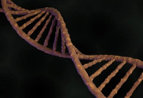 DNA molecule structure. 3d illustration Stock Illustration