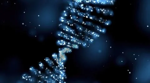 Dna Molecule Structure 3D illustration 스톡 사진