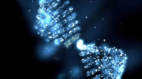 Dna Molecule Structure 3D illustration 스톡 사진