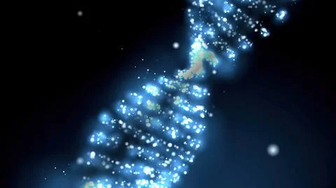 Dna Molecule Structure 3D illustration Stock Photos