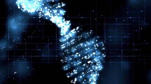 Dna Molecule Structure 3D illustration 写真素材