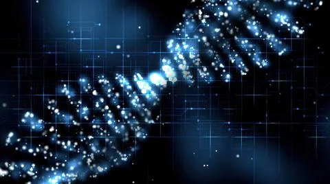 Dna Molecule Structure 3D illustration 写真素材