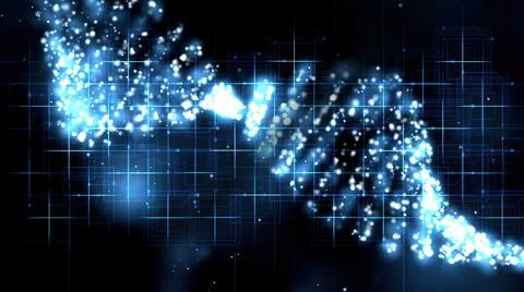 Dna Molecule Structure 3D illustration 스톡 사진