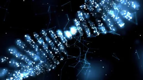 Dna Molecule Structure 3D illustration 스톡 사진