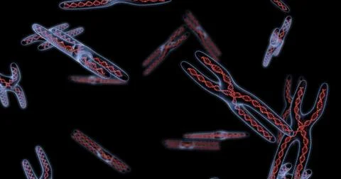 DNA molecule structure. 3D render Illustrazione stock