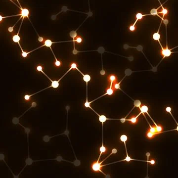 DNA molecule structure glowing background Stock Illustration