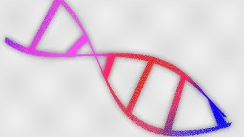 DNA molecule structure helix human Science genetic Biotechnology. DNA strin.. Stock Footage 237860521