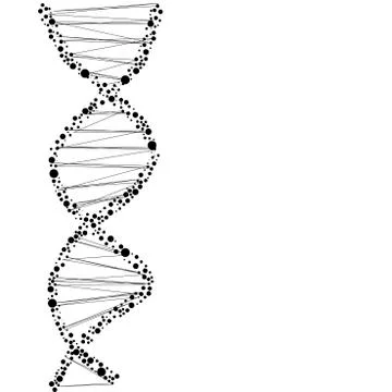 DNA molecule structure Illustrazione stock