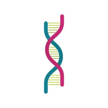 Dna molecule structure isolated icon イラスト素材
