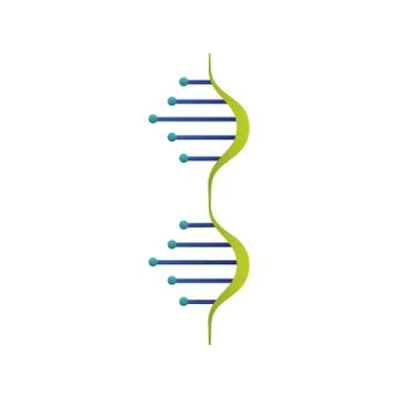 Dna molecule structure isolated icon 스톡 일러스트