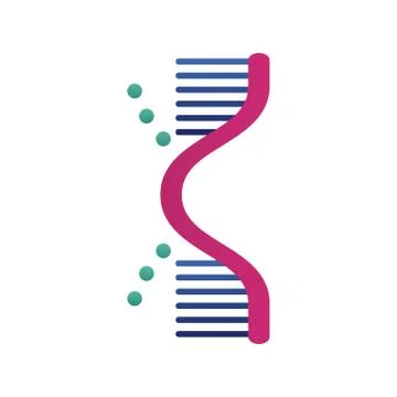 Dna molecule structure isolated icon 스톡 일러스트