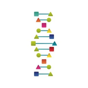 Dna molecule structure isolated icon 스톡 일러스트