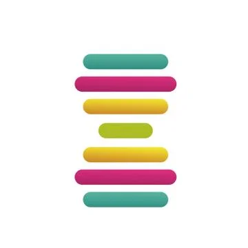 Dna molecule structure isolated icon イラスト素材