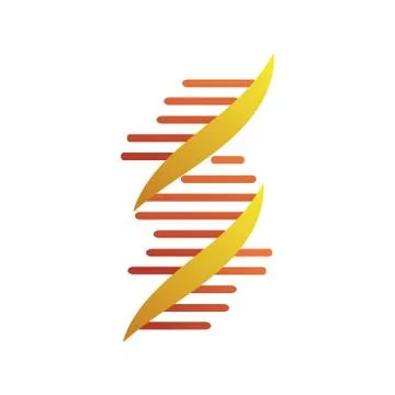 Dna molecule structure isolated icon Illustration