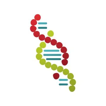 Dna molecule structure isolated icon 스톡 일러스트
