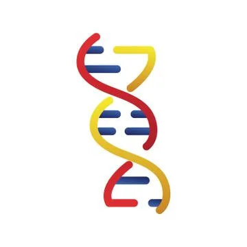 Dna molecule structure isolated icon 스톡 일러스트