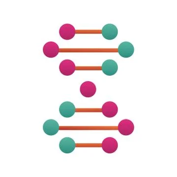 Dna molecule structure isolated icon イラスト素材
