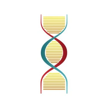 Dna molecule structure isolated icon Stock Illustration