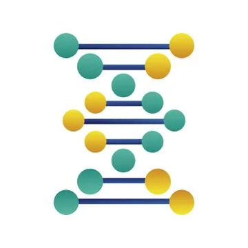 Dna molecule structure isolated icon イラスト素材