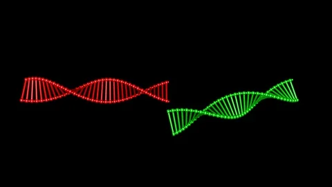 DNA molecule structure repair, editing and manipulation . 3d animation Stock Footage 123249534