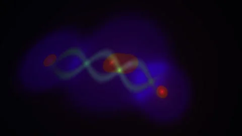 DNA molecule structure under microscope. Stock Footage 334519664