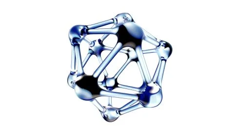 DNA molecule in water over white background. Stock Illustration