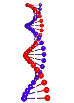 DNA molecule on white background Vector image Stockillustratie