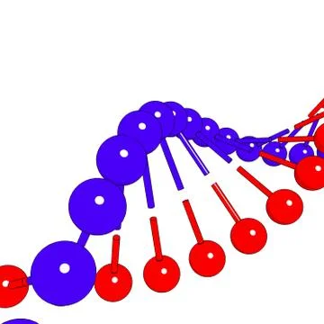 DNA molecule on white background Vector image Ilustración de archivo