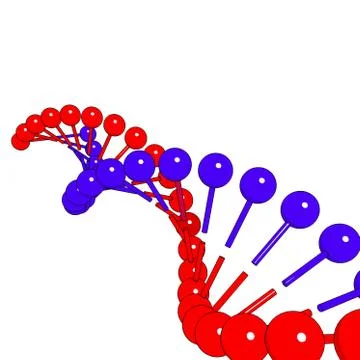 DNA molecule on white background Vector image Stockillustratie