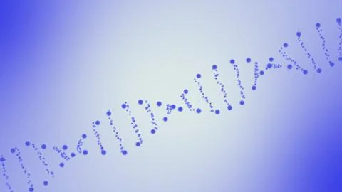 DNA molecules. 3d render of dna structure, abstract background Stock Illustration