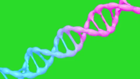 DNA molecules animation on a green scree... | Stock Video | Pond5