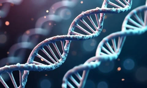 DNA molecules background Stock Footage 301226900