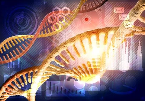 DNA molecules background 스톡 일러스트