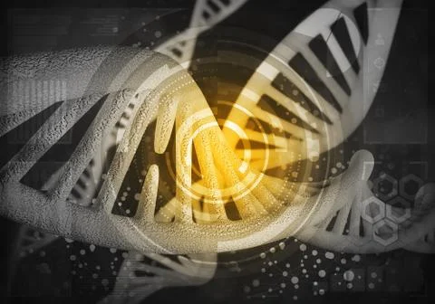 DNA molecules background Stock Illustration