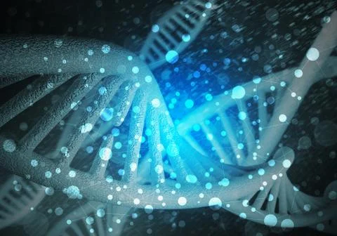 DNA molecules background Stock Illustration