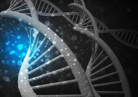DNA molecules background Stock Illustration