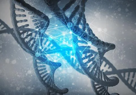 DNA molecules background 스톡 일러스트