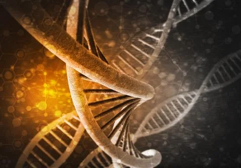 DNA molecules background Stock Illustration