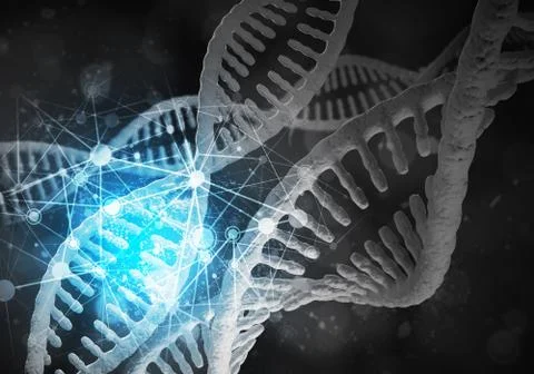 DNA molecules background Stock Illustration