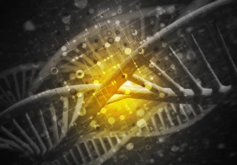 DNA molecules background 스톡 일러스트