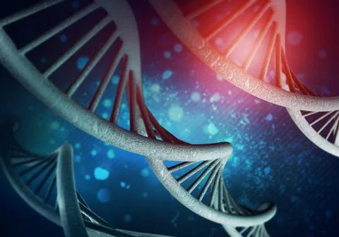 DNA molecules background Stockillustratie