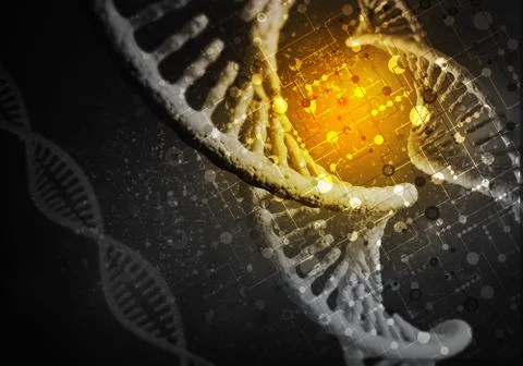 DNA molecules background Stock Illustration