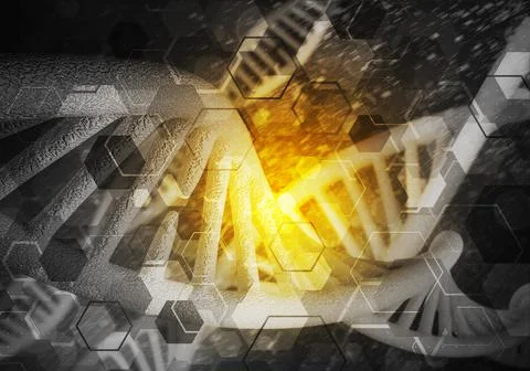 DNA molecules background Stockillustratie