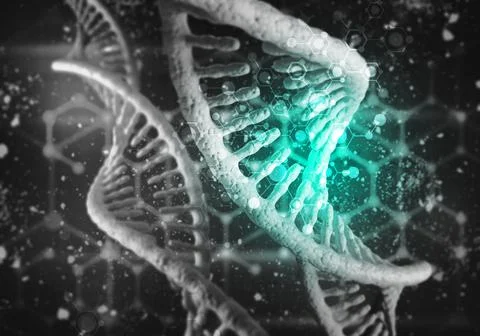 DNA molecules background Stock Illustration