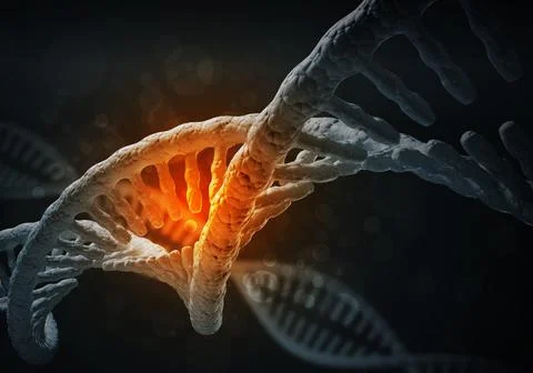 DNA molecules background Stock Illustration