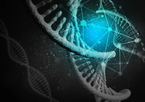 DNA molecules background Stock Illustration
