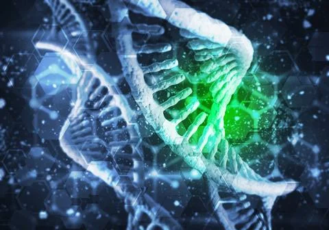 DNA molecules background Stock Illustration