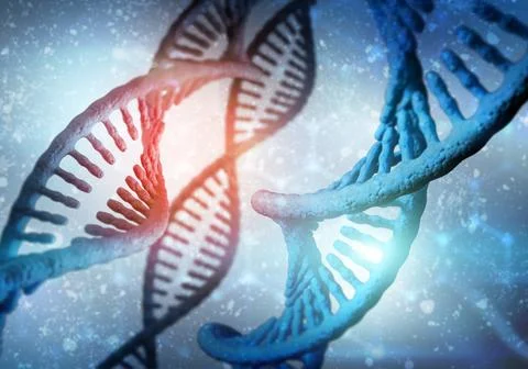 DNA molecules background Stock Illustration