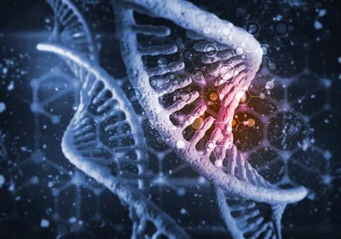 DNA molecules background Stockillustratie